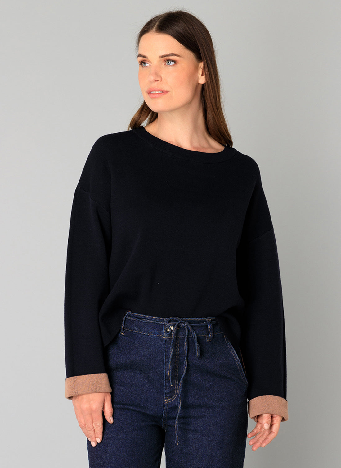 Yest Navy/Tan Jumper
