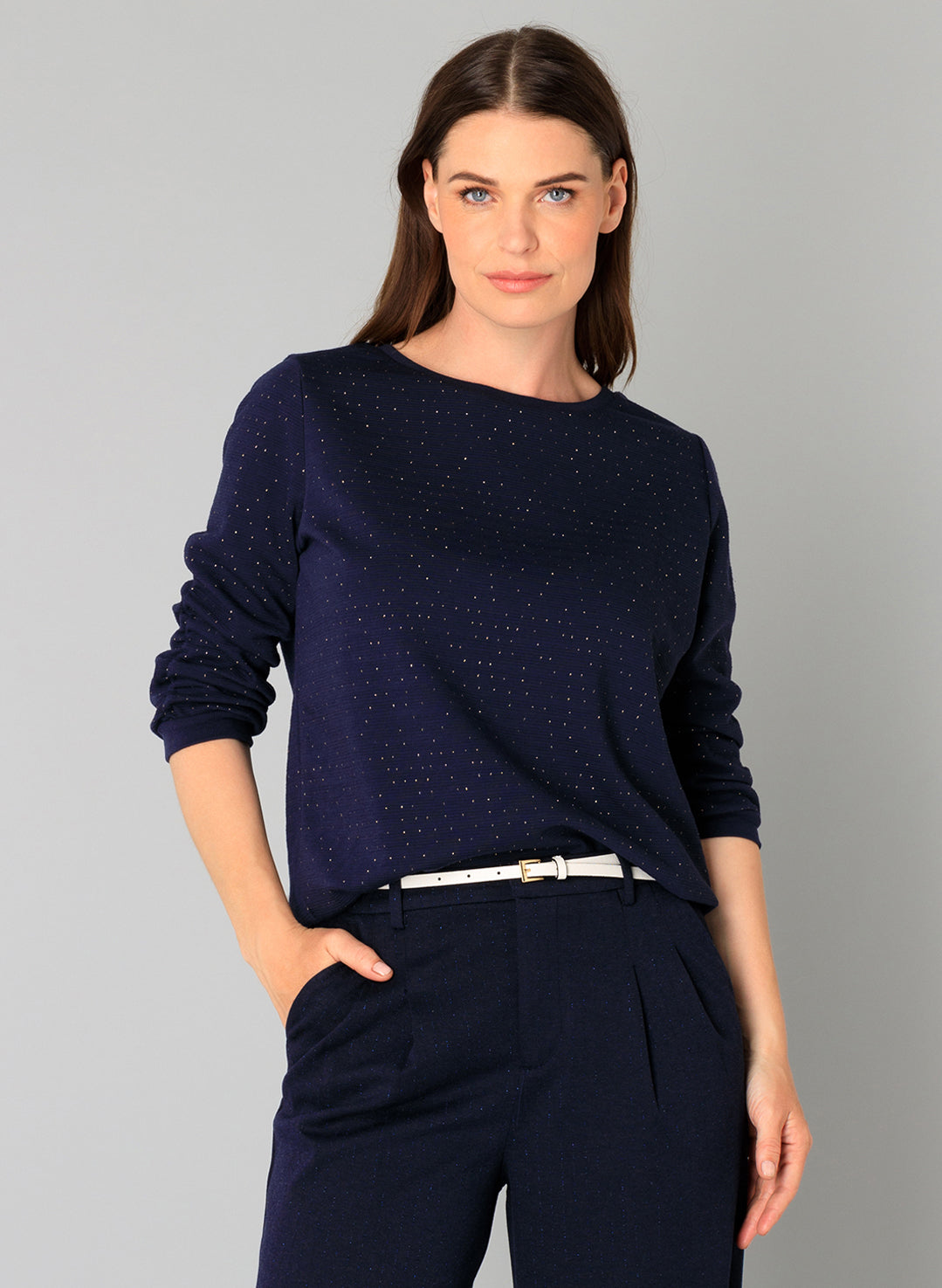Yest Navy/Gold Sweater