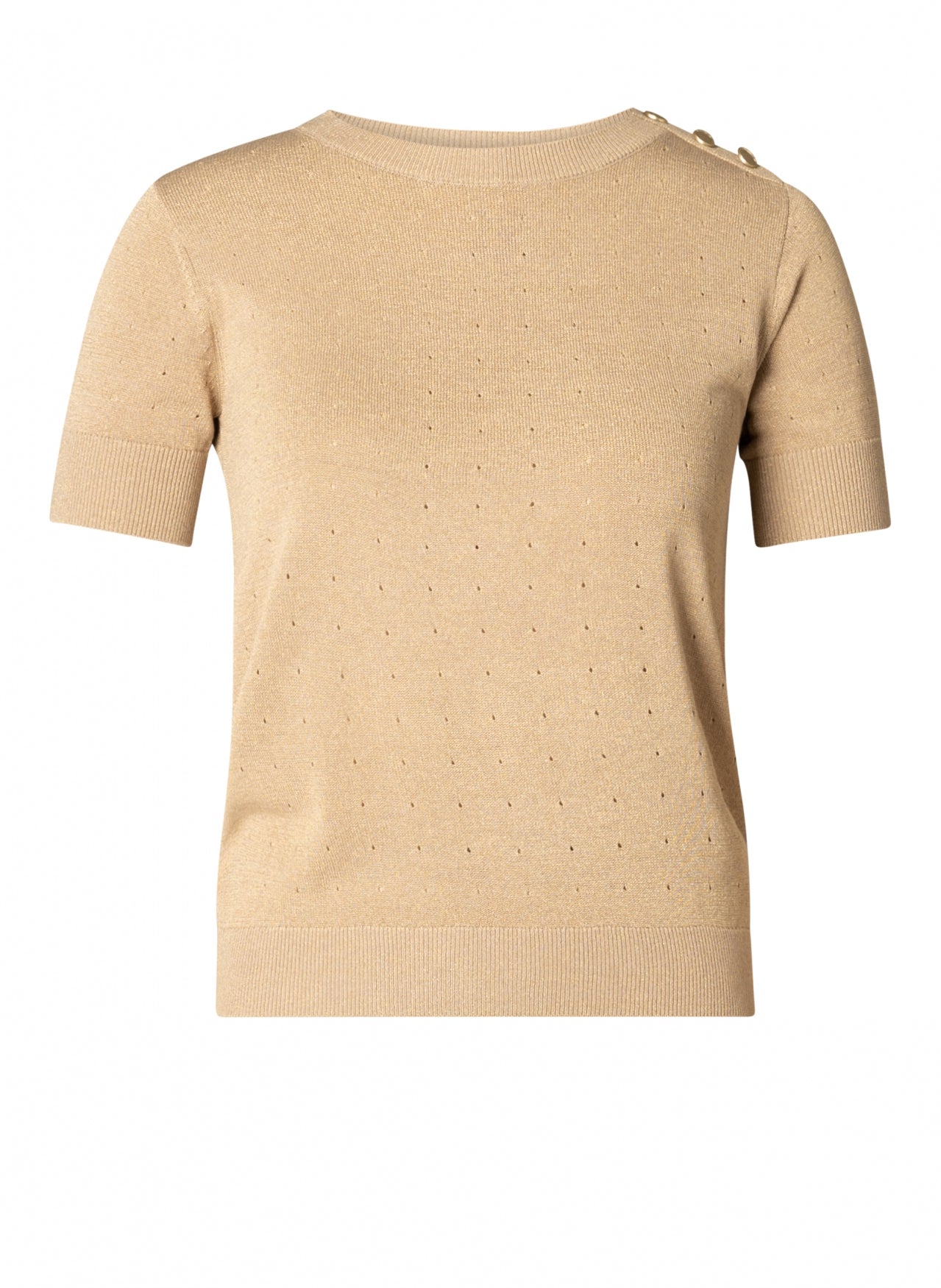 Yest Sand Shimmer S/S Jumper