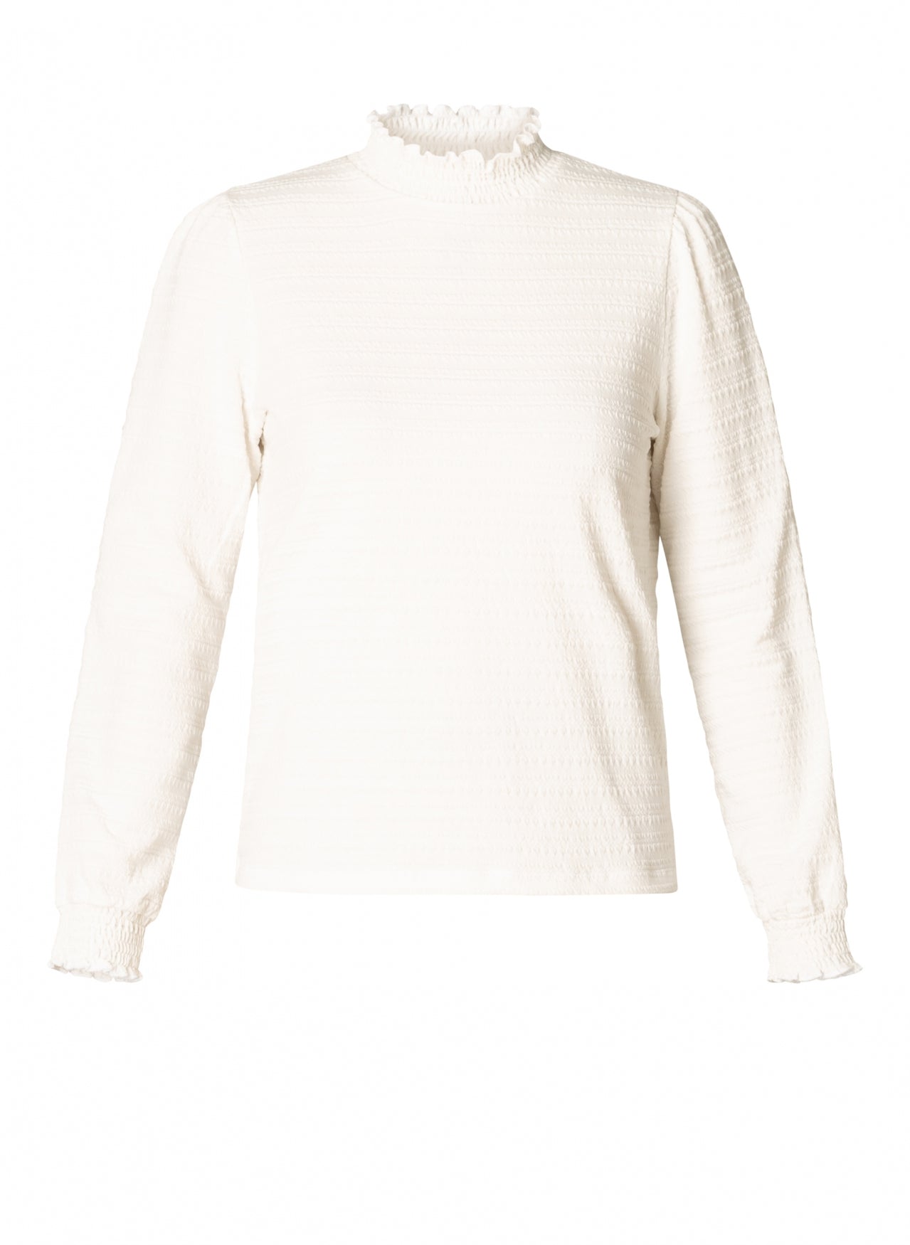 Yest White Ruffled Top