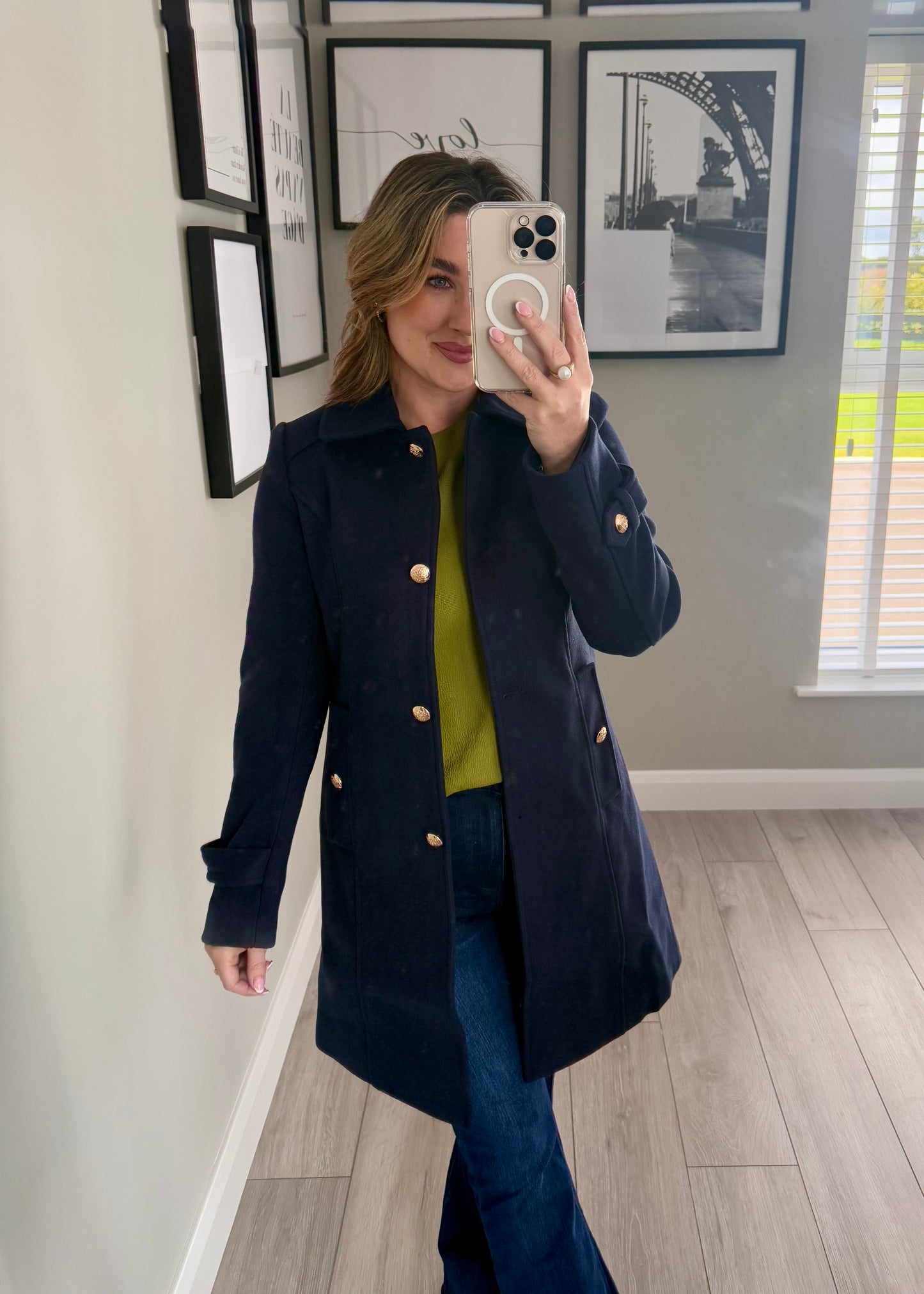 Rant & Rave Kyrie Navy Coat