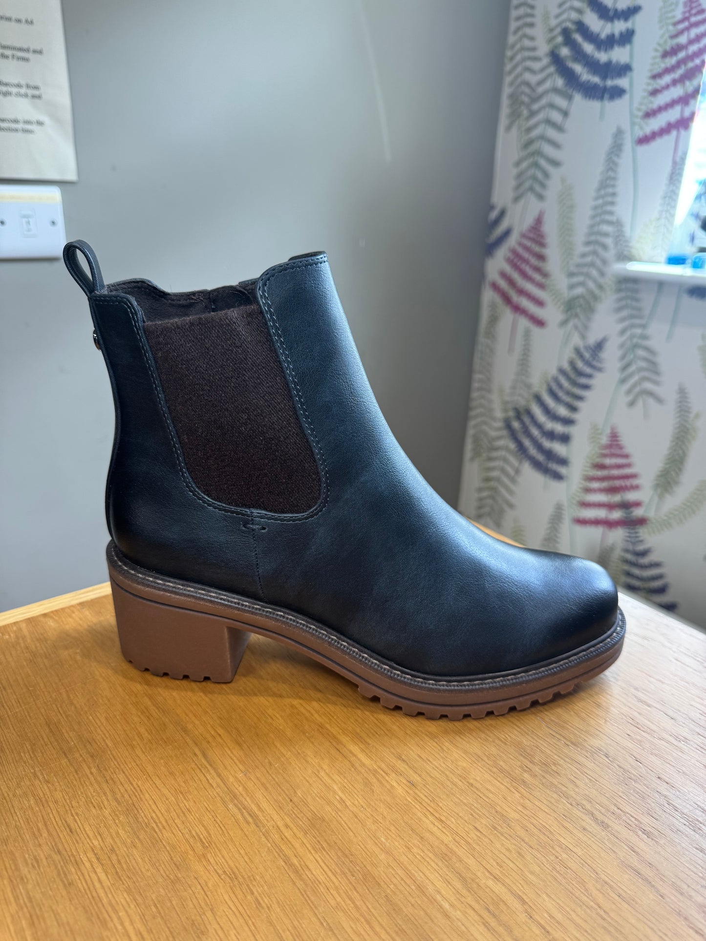 Marco Tozzi Navy Block Chelsea Boot