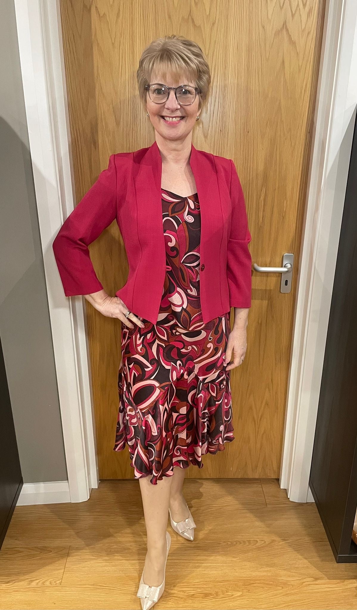 Glitz Wine/Tan Two Piece