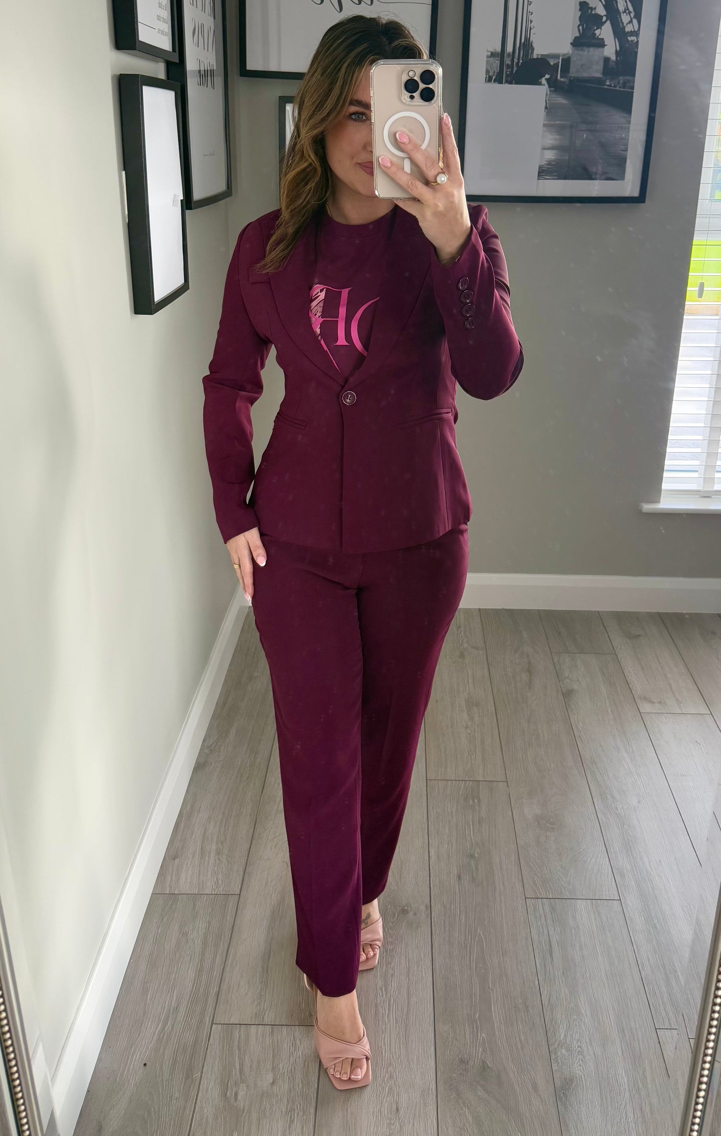Rant & Rave Yolanda Cranberry Blazer