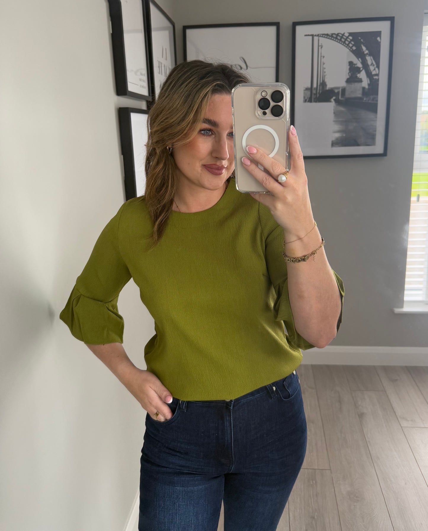 Rant & Rave Lin Green Top