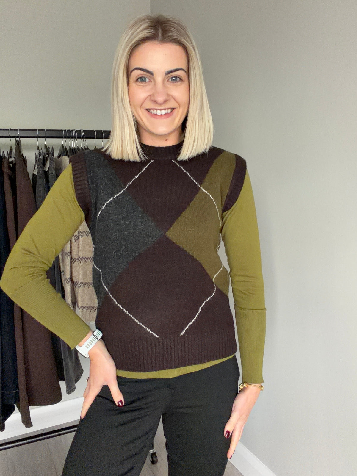 B.Young BYmmorla Green Jumper