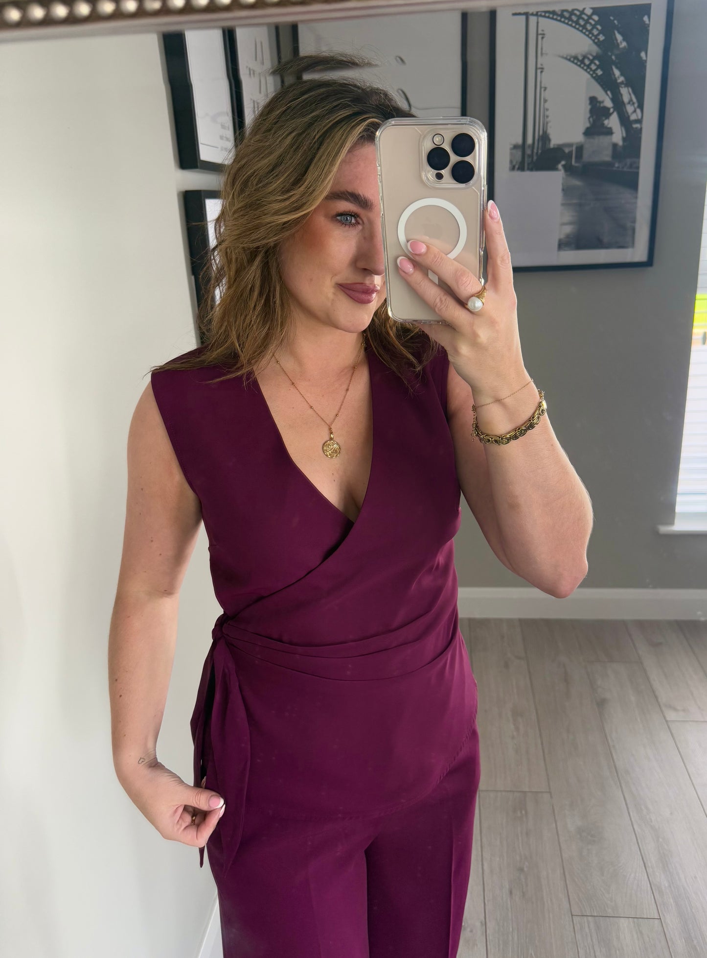 Rant & Rave Zabrina Cranberry Waistcoat