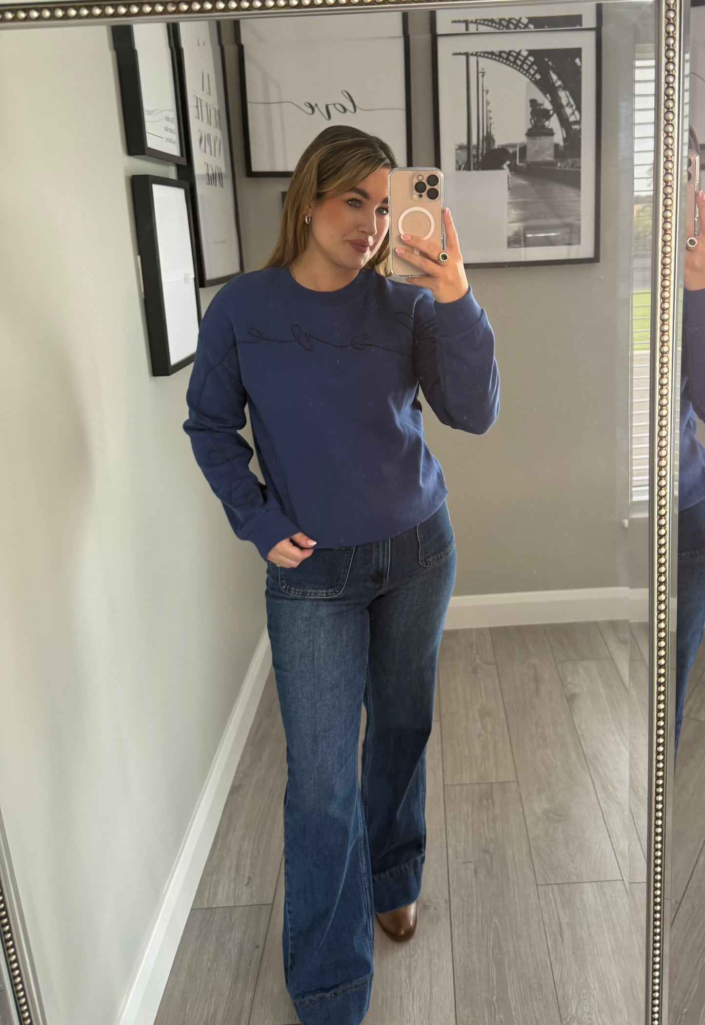 Relax & Renew Abbie Blue Sweater