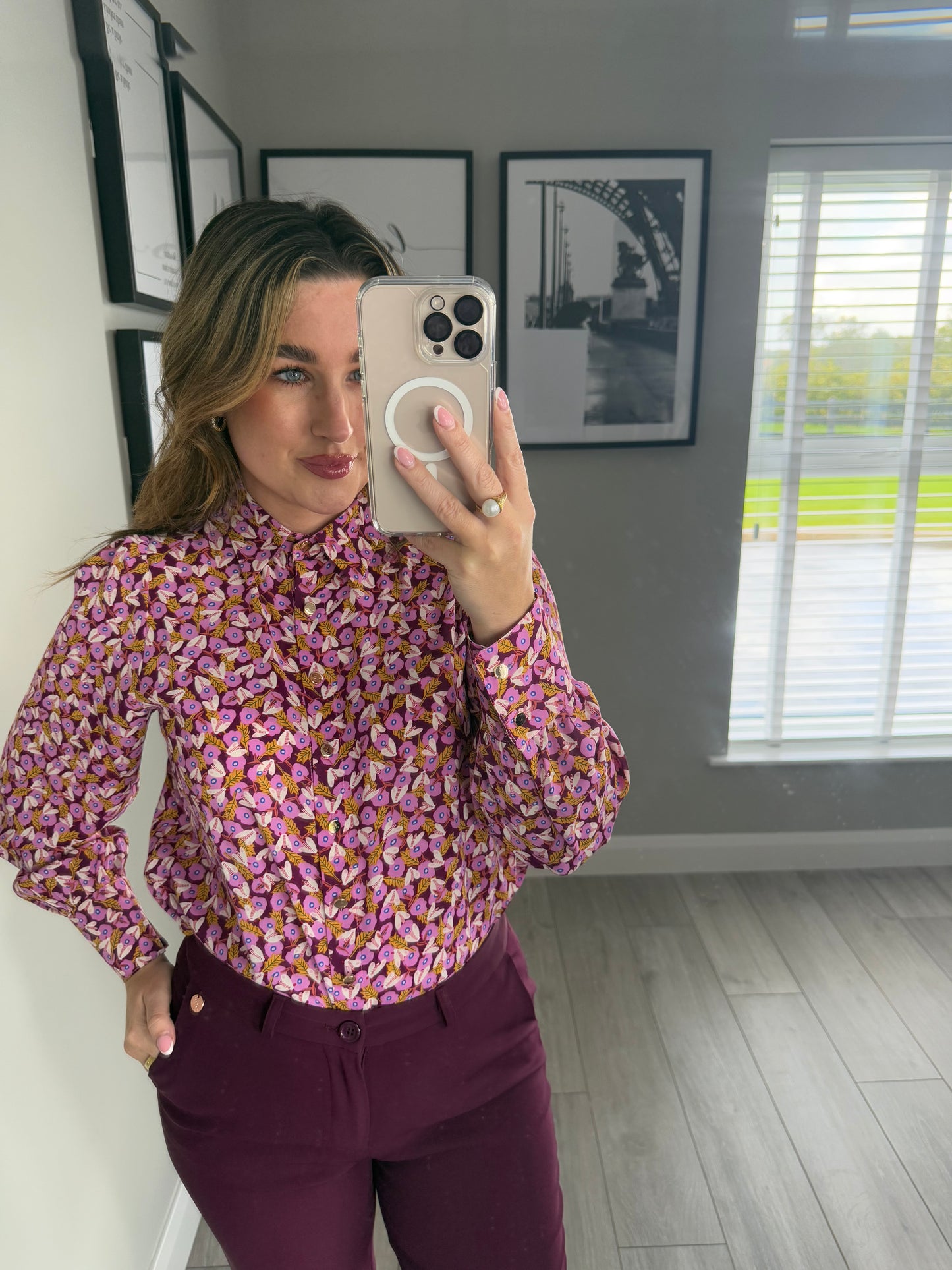 Rant & Rave Jasleen Pink Blouse