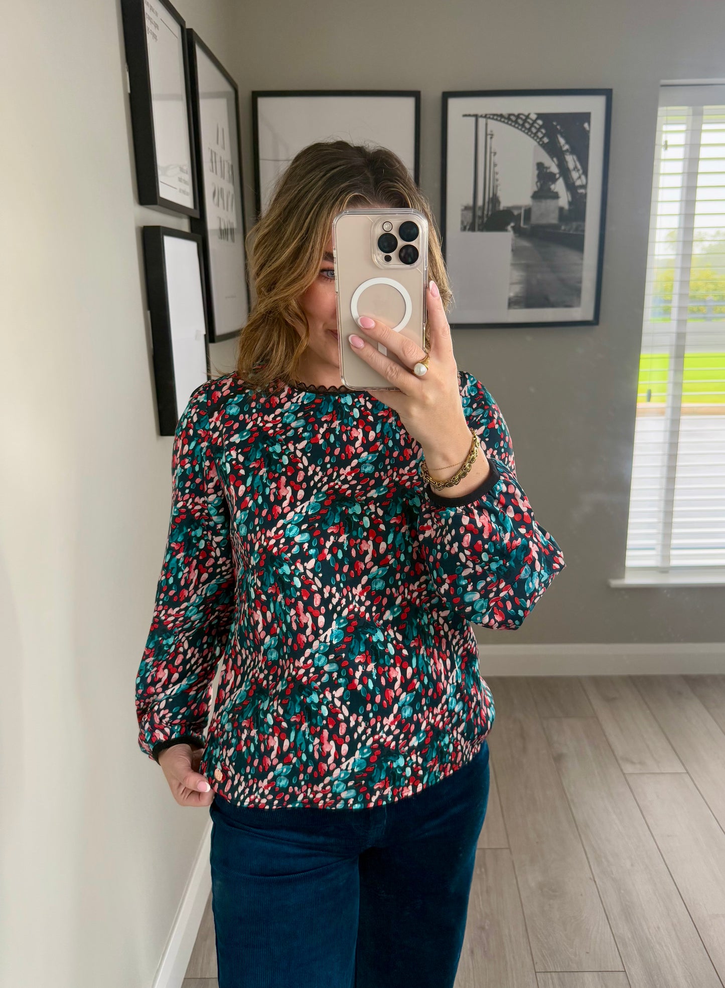 Rant & Rave Sade Teal Top