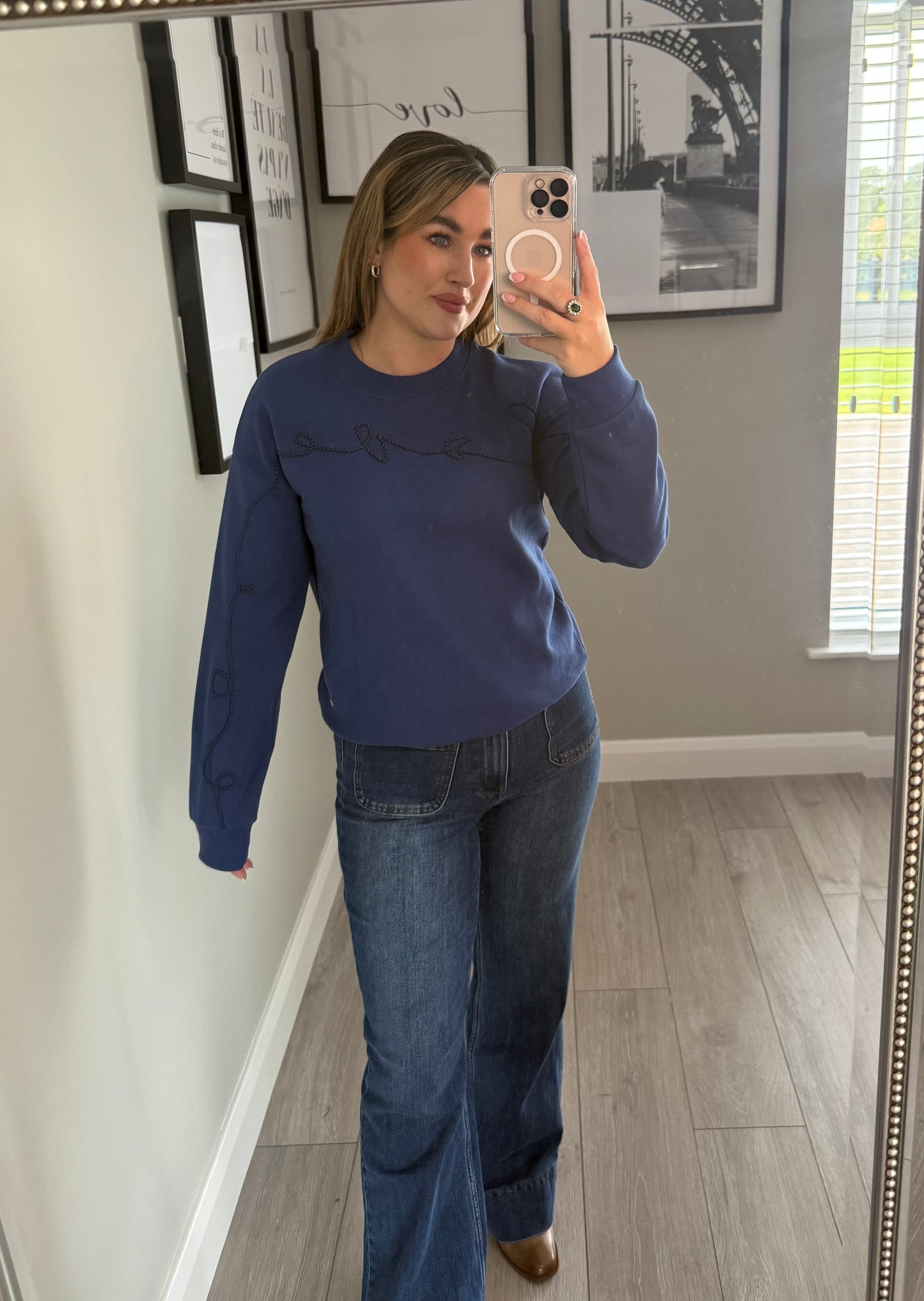 Relax & Renew Abbie Blue Sweater