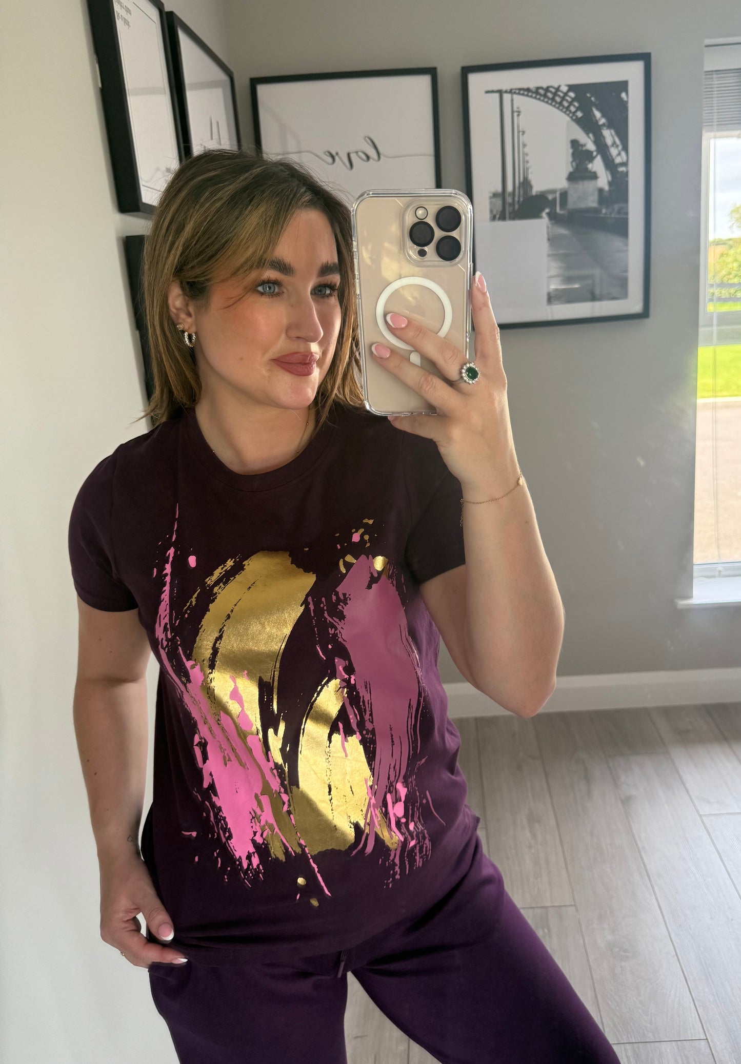 Relax & Renew Hallie Plum Tee