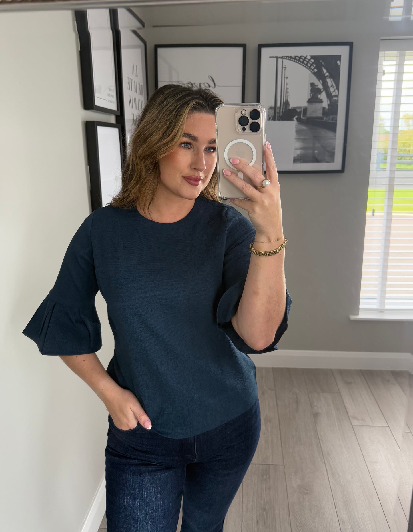 Rant & Rave Lin Deep Teal Top