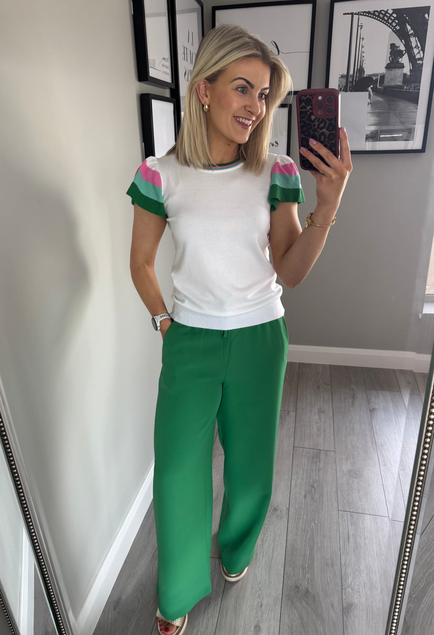 Rant & Rave Renee White Knit Top