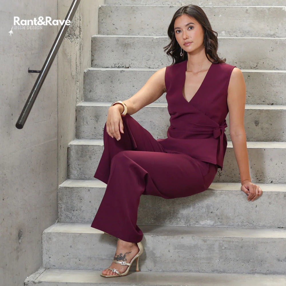 Rant & Rave Zabrina Cranberry Waistcoat