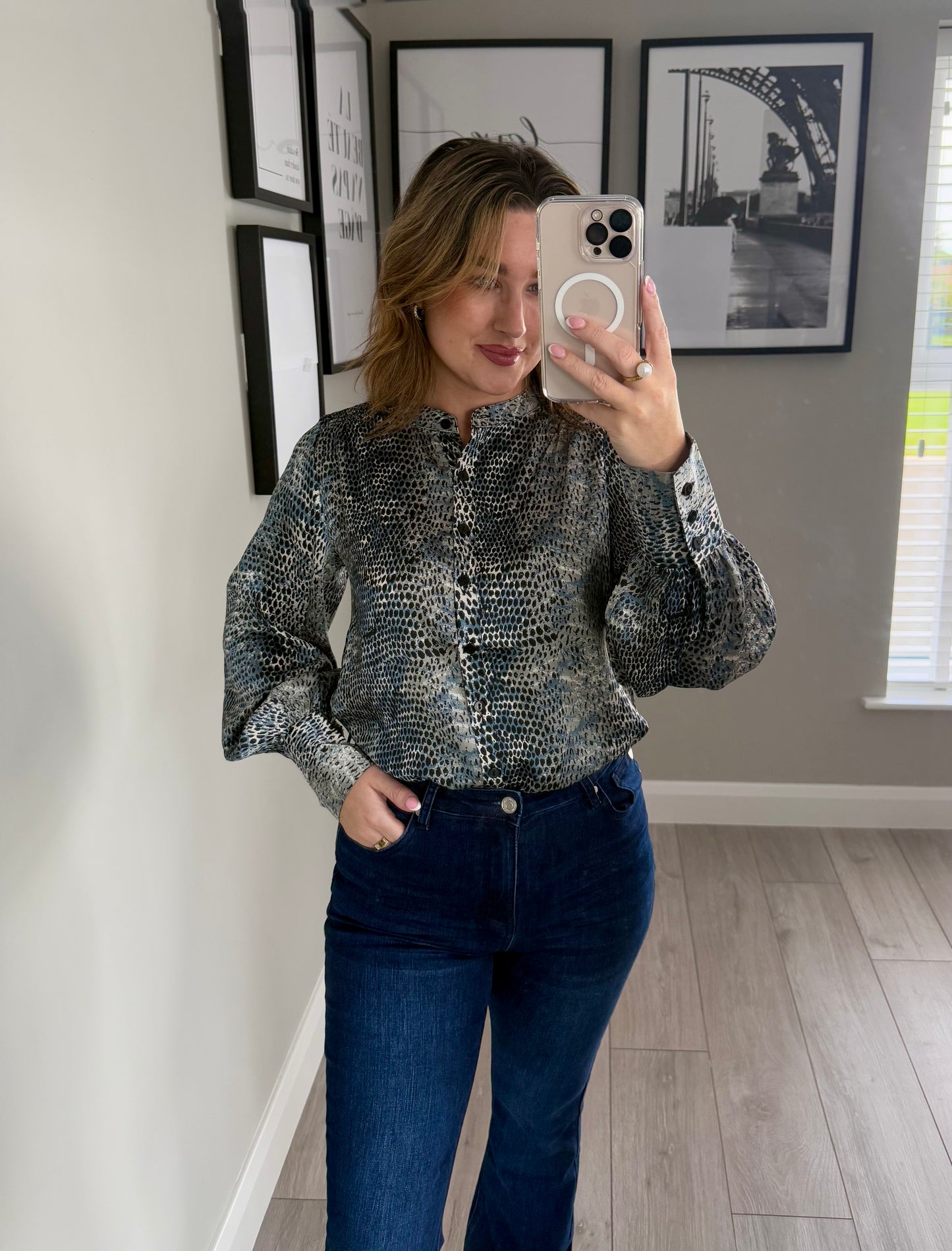 Rant & Rave Quita Blue Top