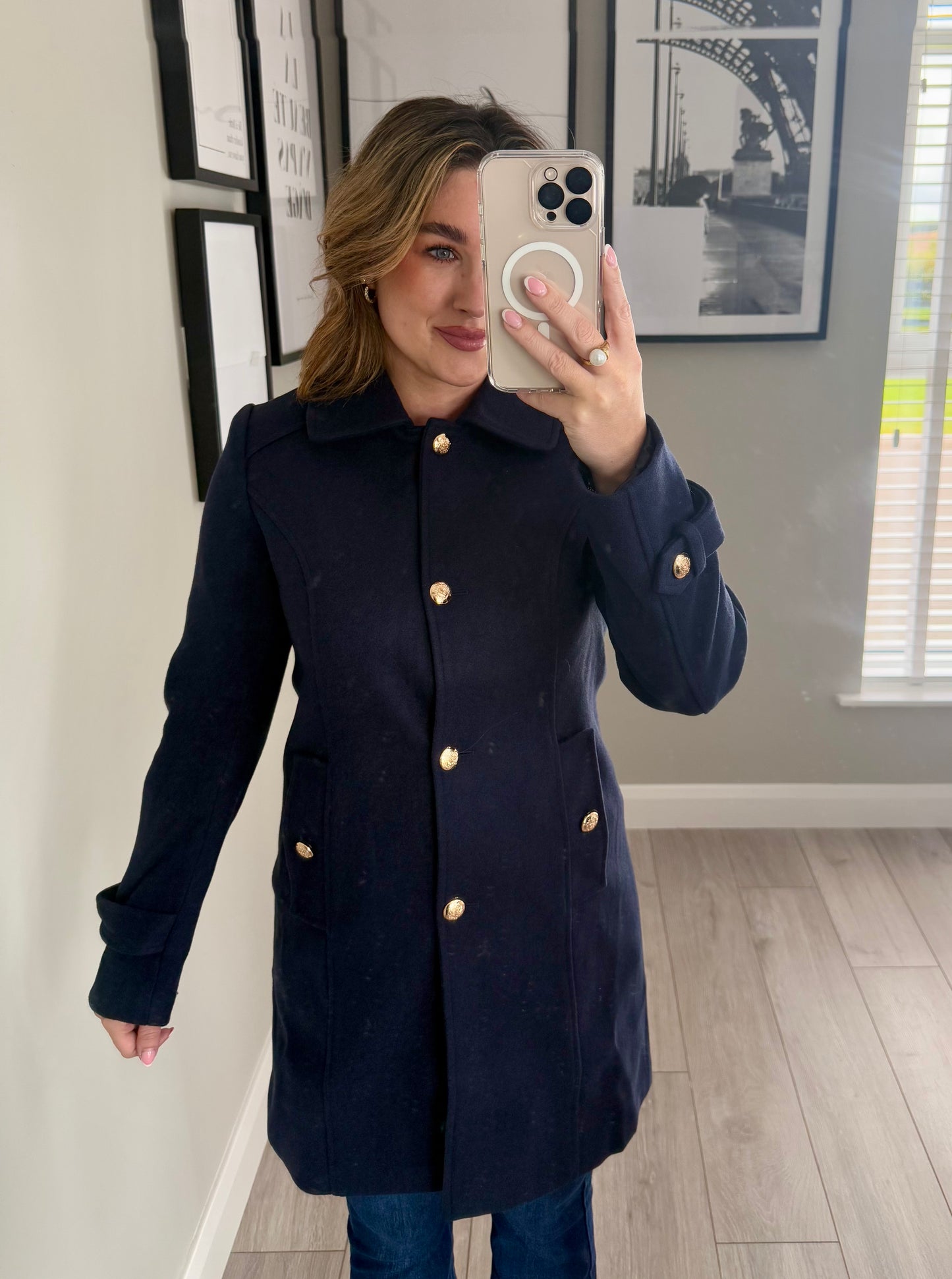 Rant & Rave Kyrie Navy Coat
