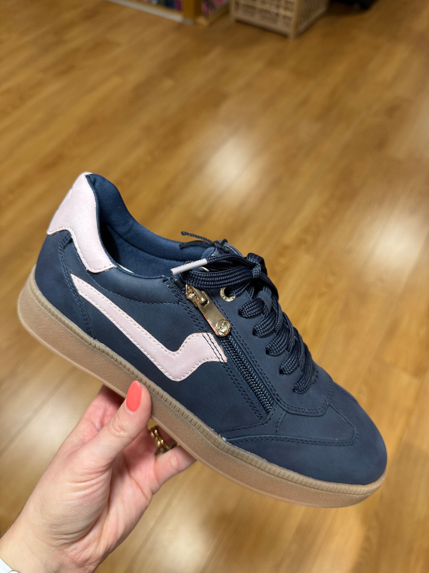 Marco Tozzi Navy/Nude Trainer