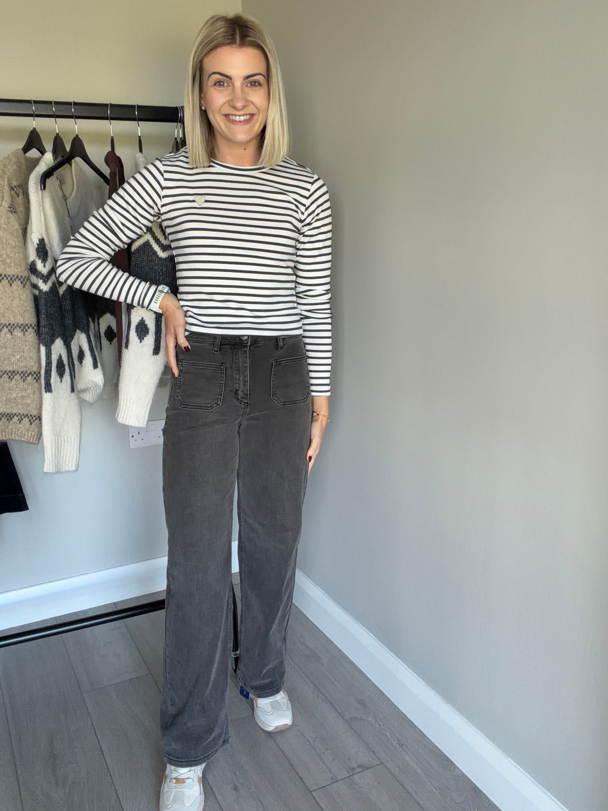 Kaffe KAbrook Grey Vintage Wash Jeans