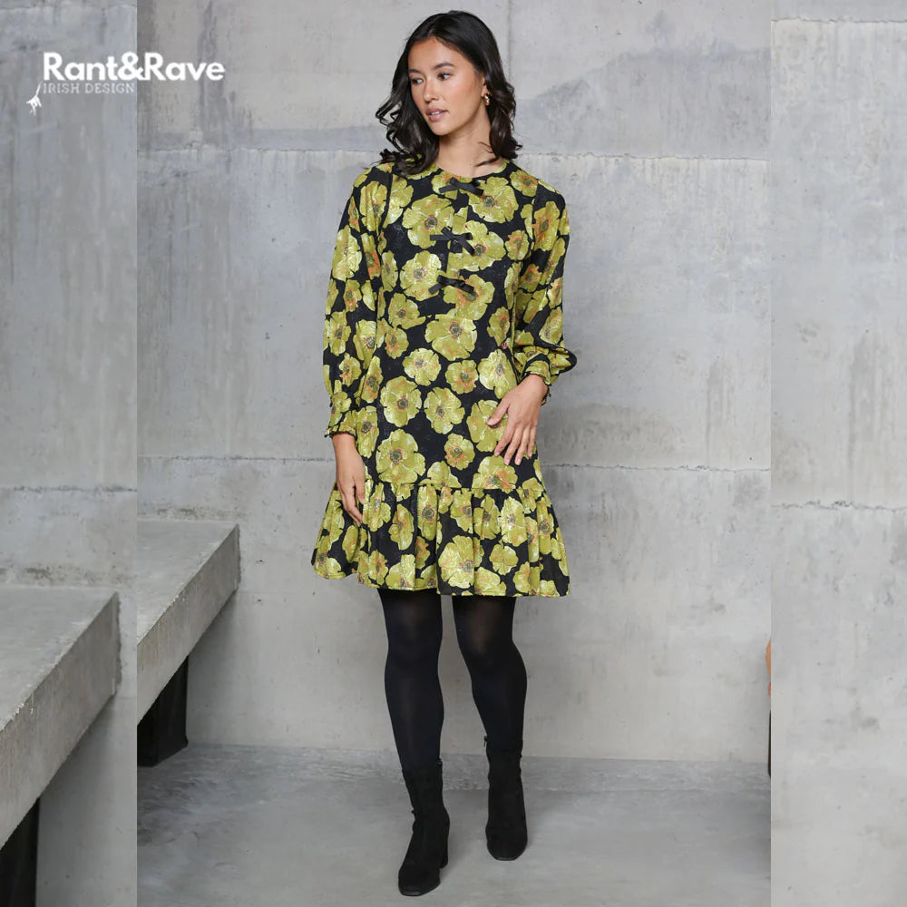Rant & Rave Daina Lime Green Dress