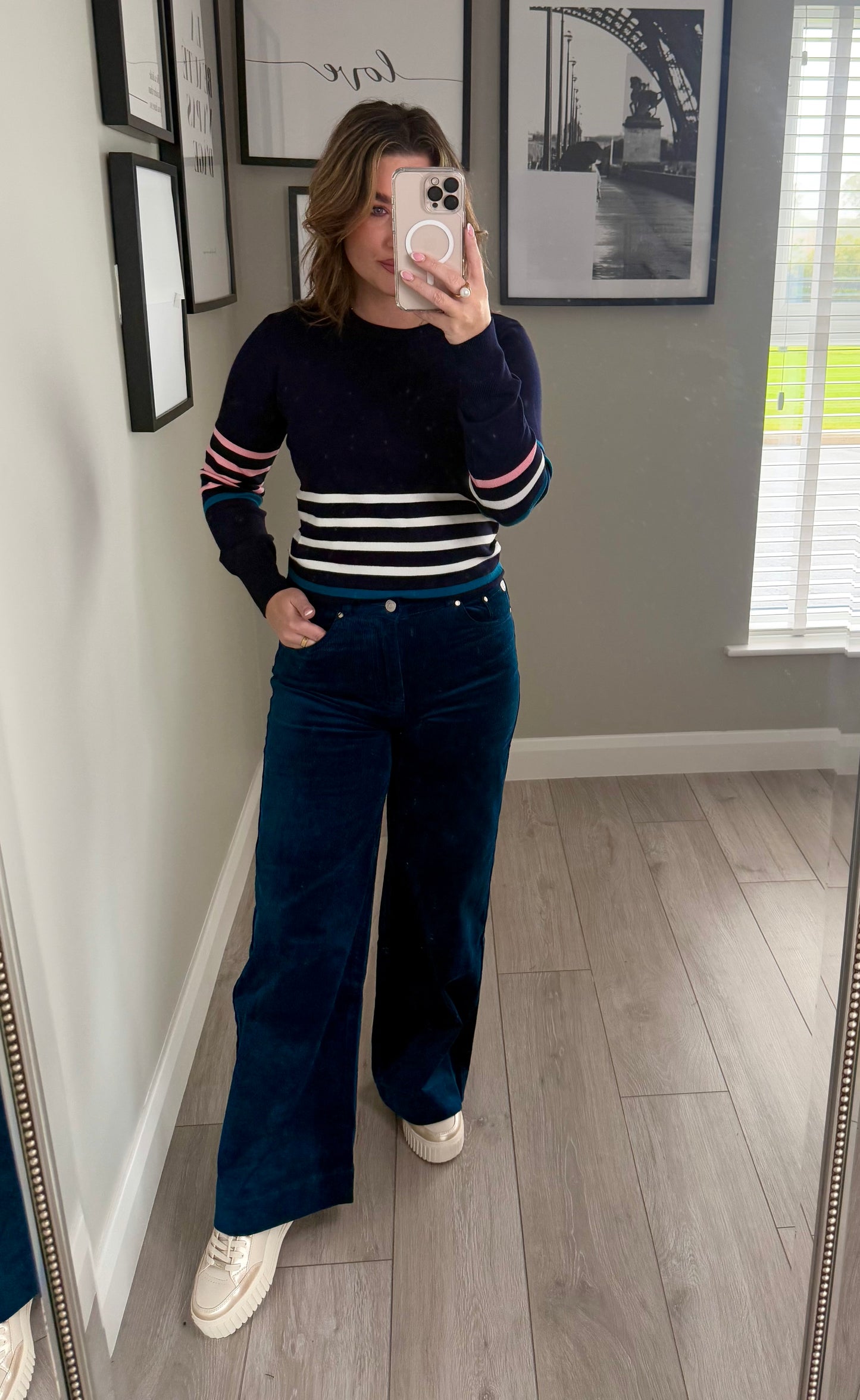 Rant & Rave Winslet Navy Jumper