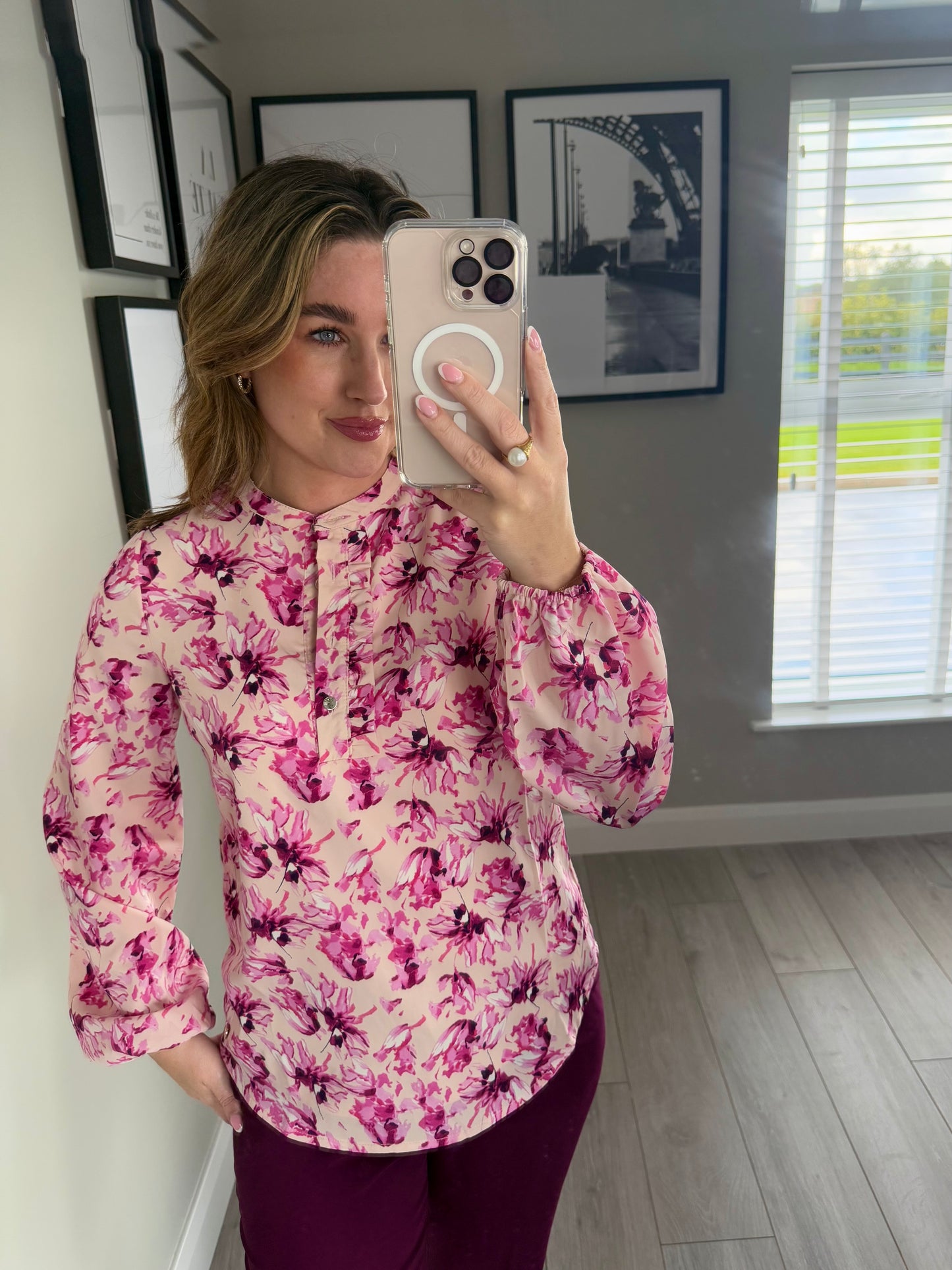 Rant & Rave Ebony Pink Top