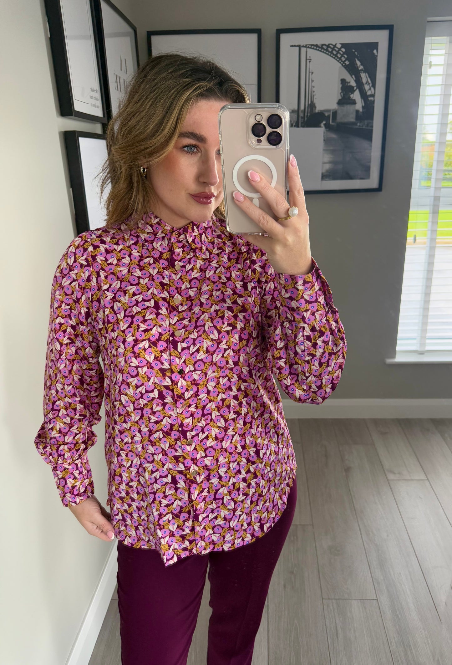 Rant & Rave Jasleen Pink Blouse