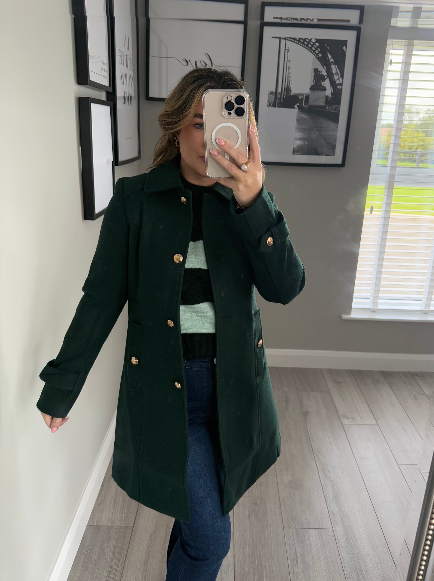 Rant & Rave Kyrie Green Coat