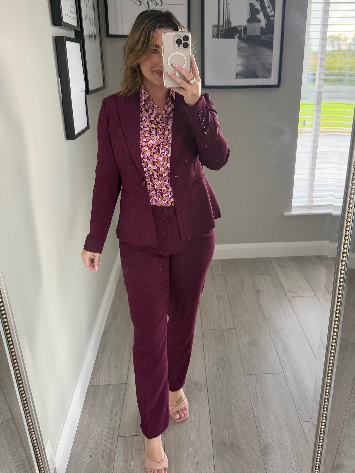 Rant & Rave Yolanda Cranberry Blazer