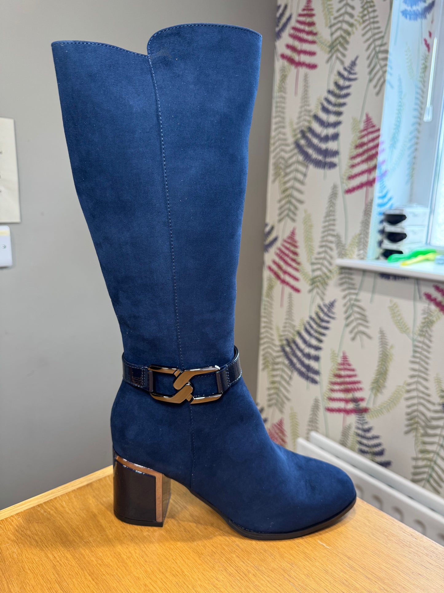 Lotus Harwin Navy Knee Boot
