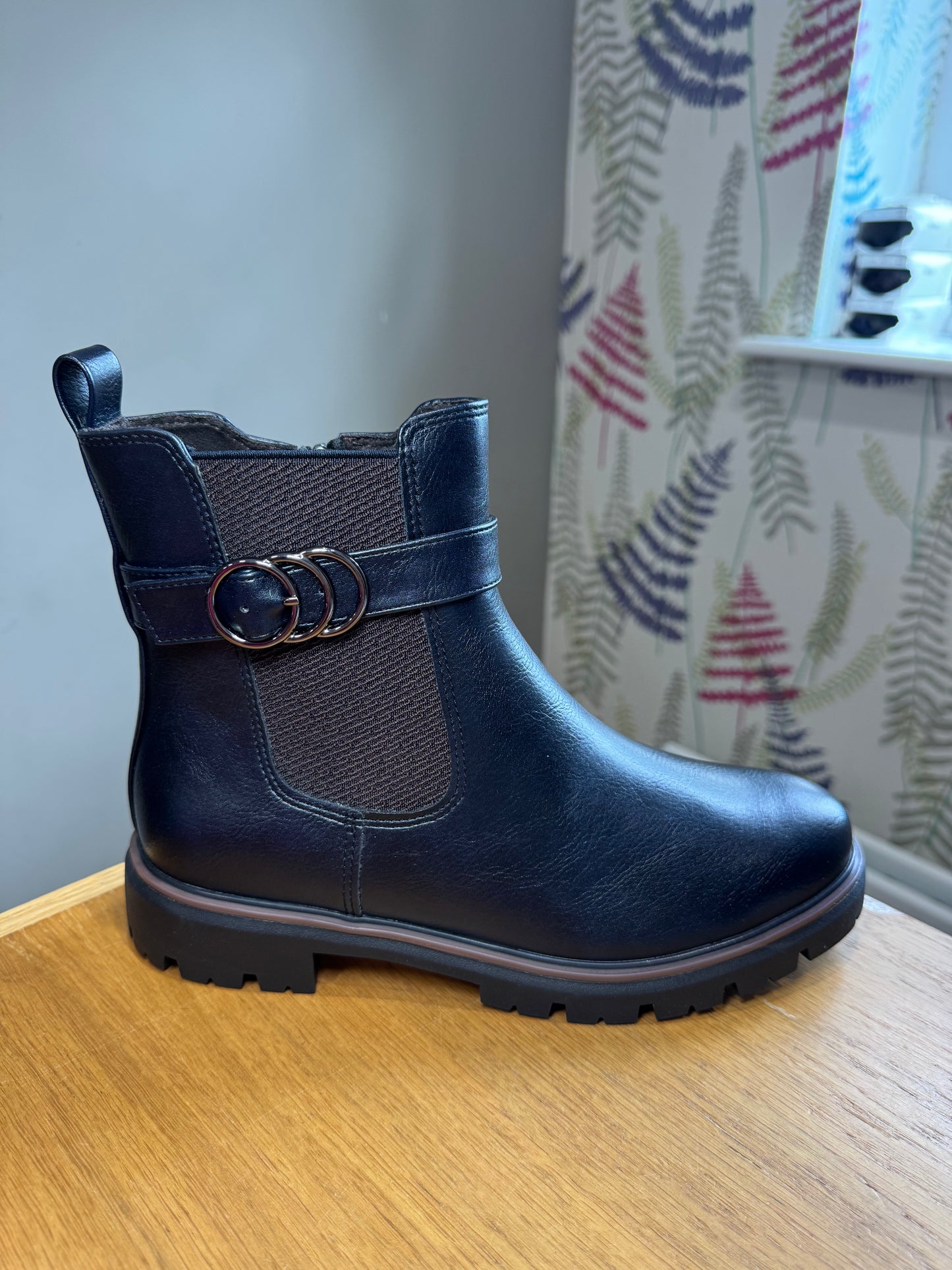 Marco Tozzi Navy Chelsea Boot