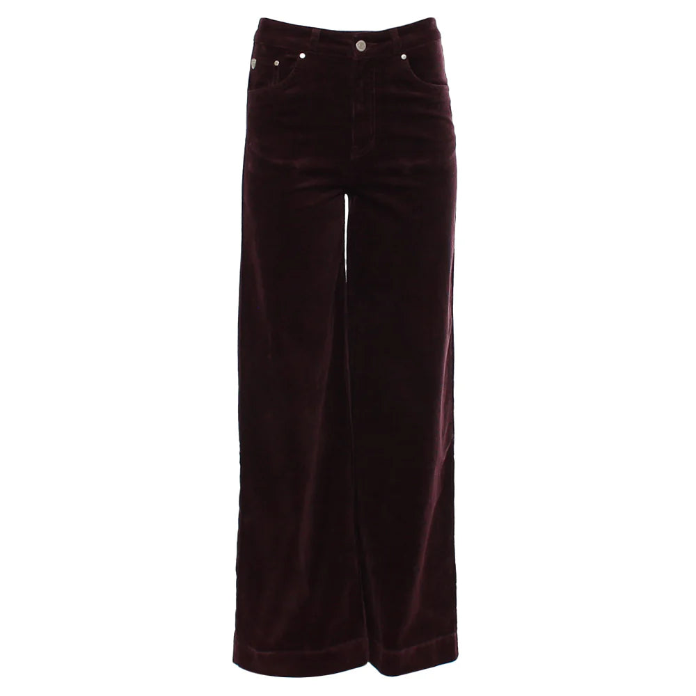 Rant & Rave Jacinda Plum Wide Leg Cord