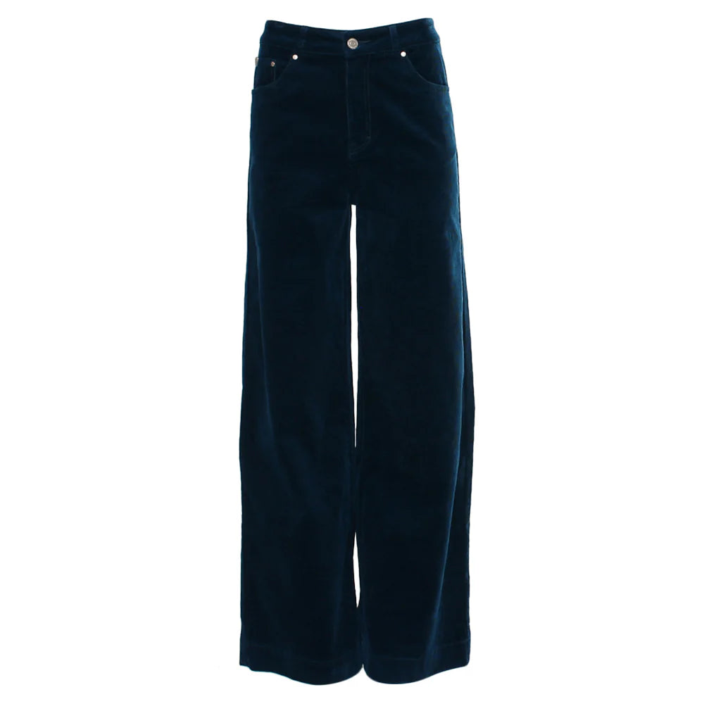 Rant & Rave Jacinda Teal Wide Leg Cord