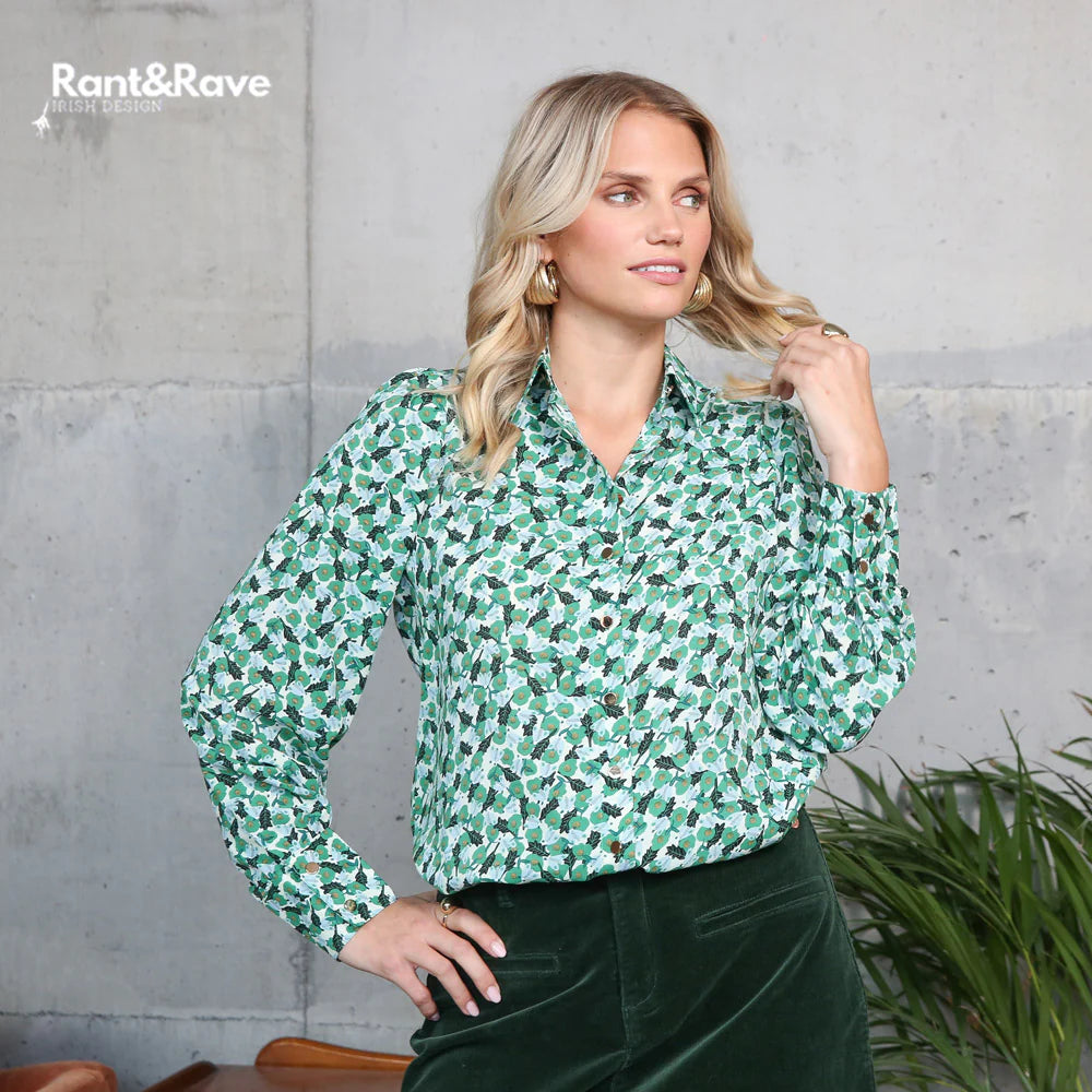 Rant & Rave Jasleen Green Blouse