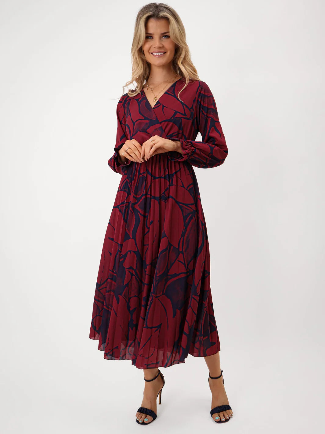 Kate & Pippa Positano Burgundy Dress