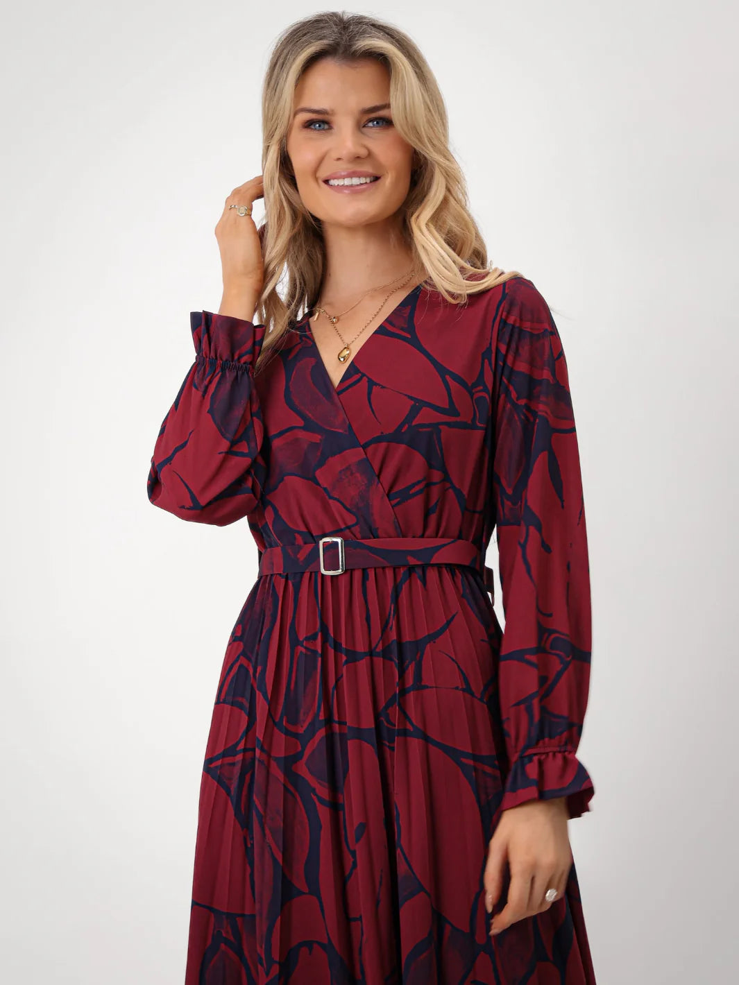 Kate & Pippa Positano Burgundy Dress