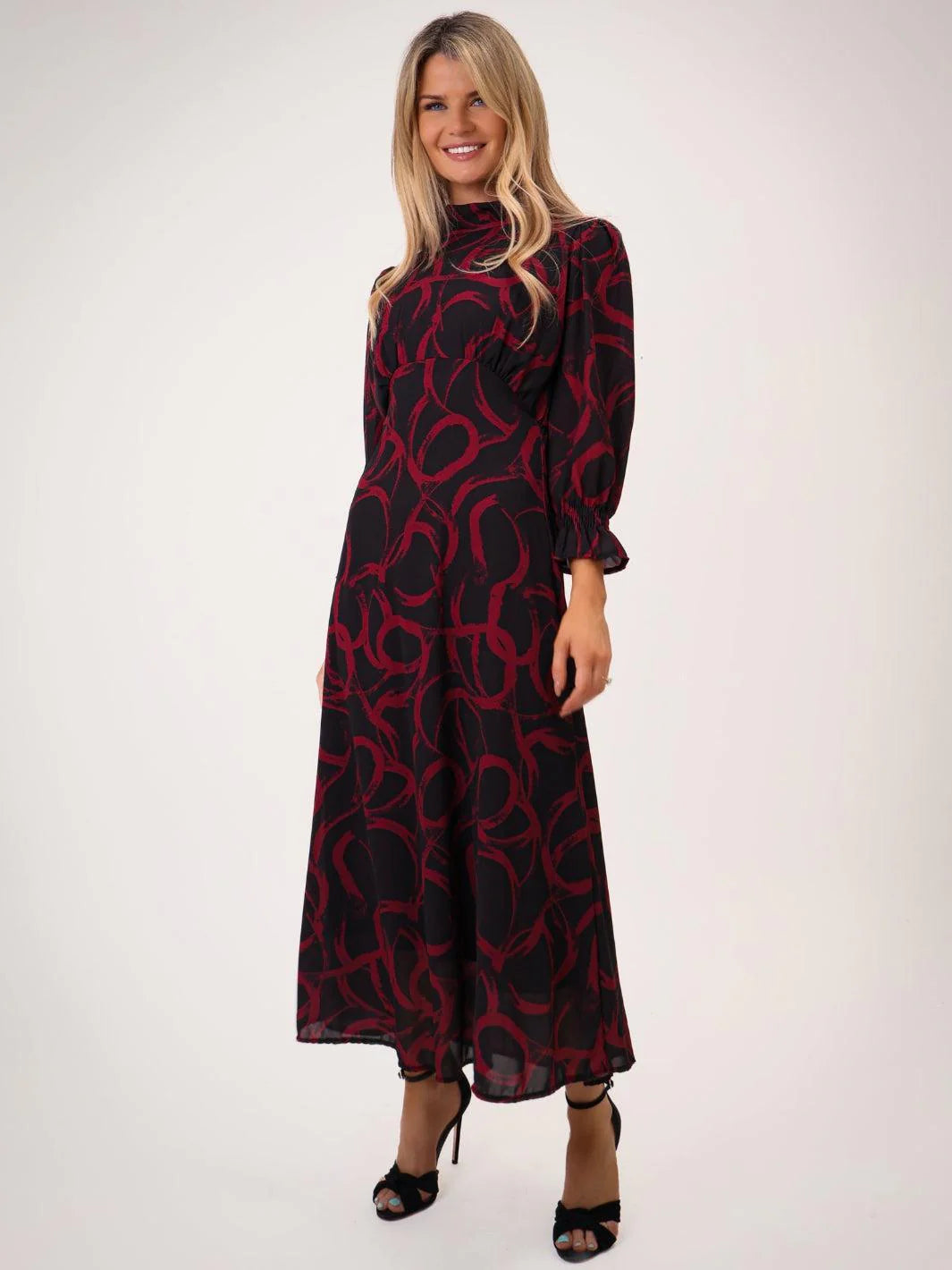 Kate & Pippa Simona Black/Red Dress