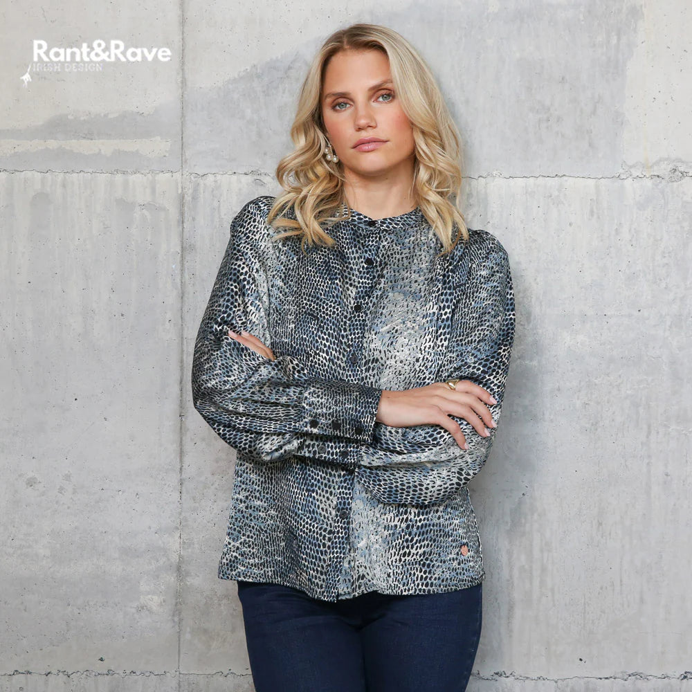 Rant & Rave Quita Blue Top