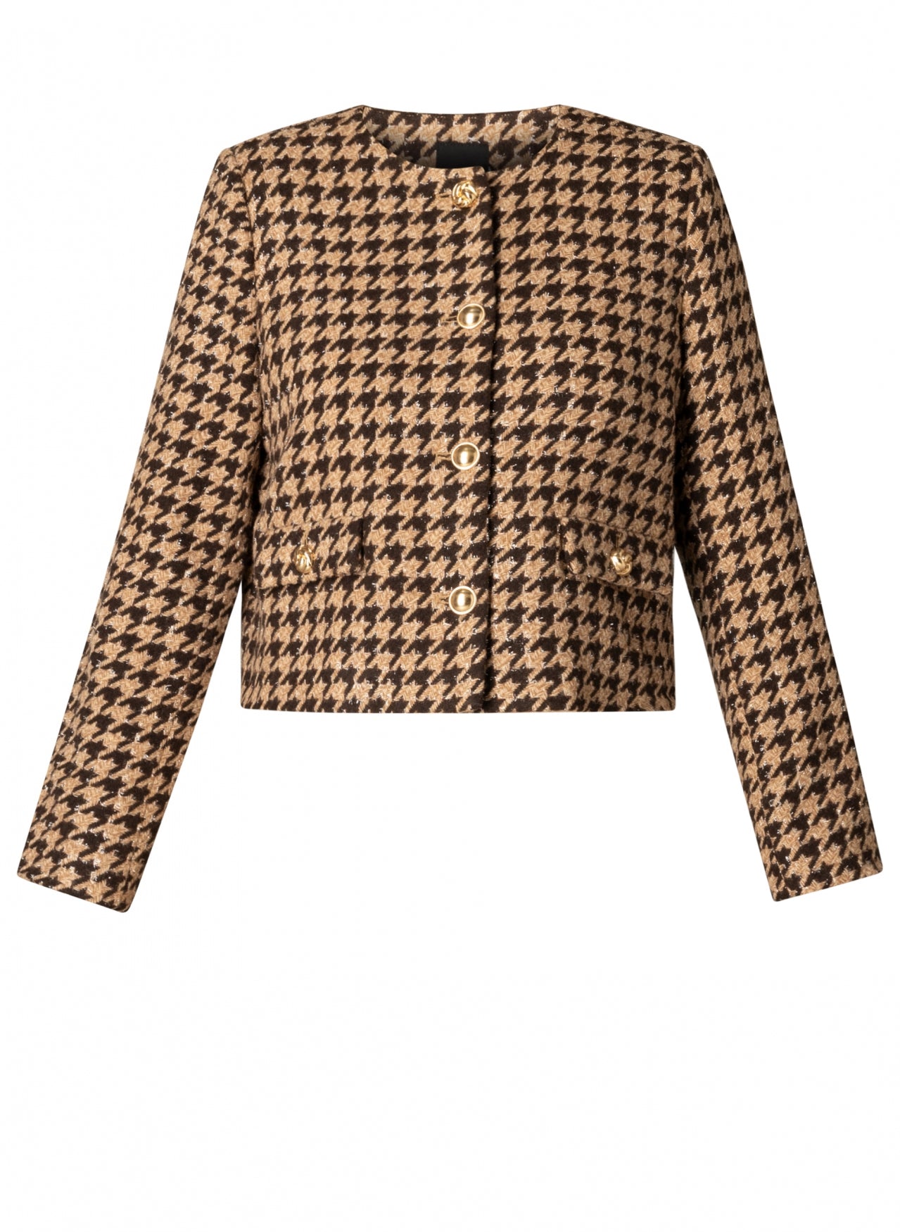 Yest Cashew/Brown Checked Jacket