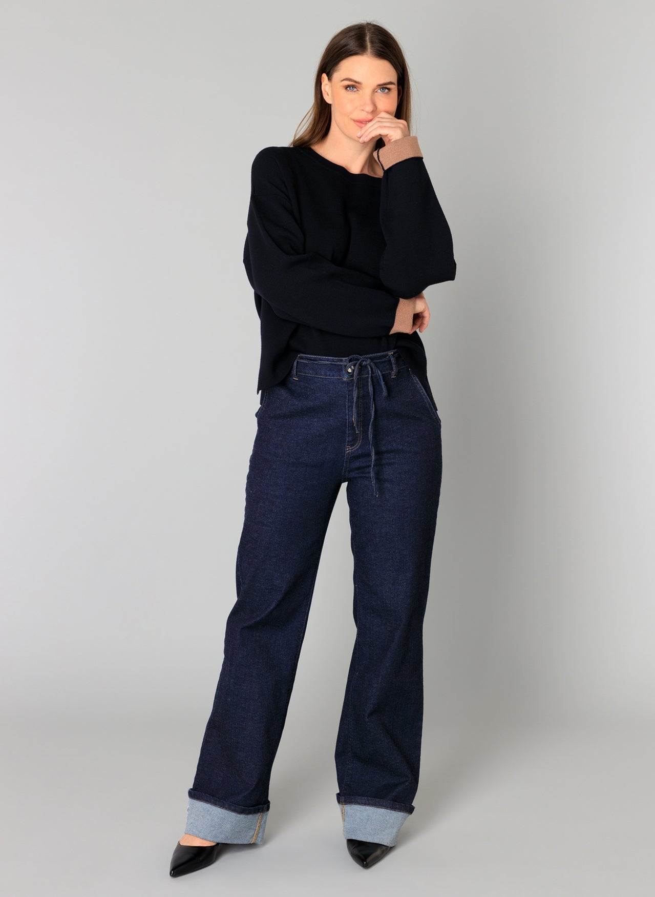 Yest Navy/Tan Jumper