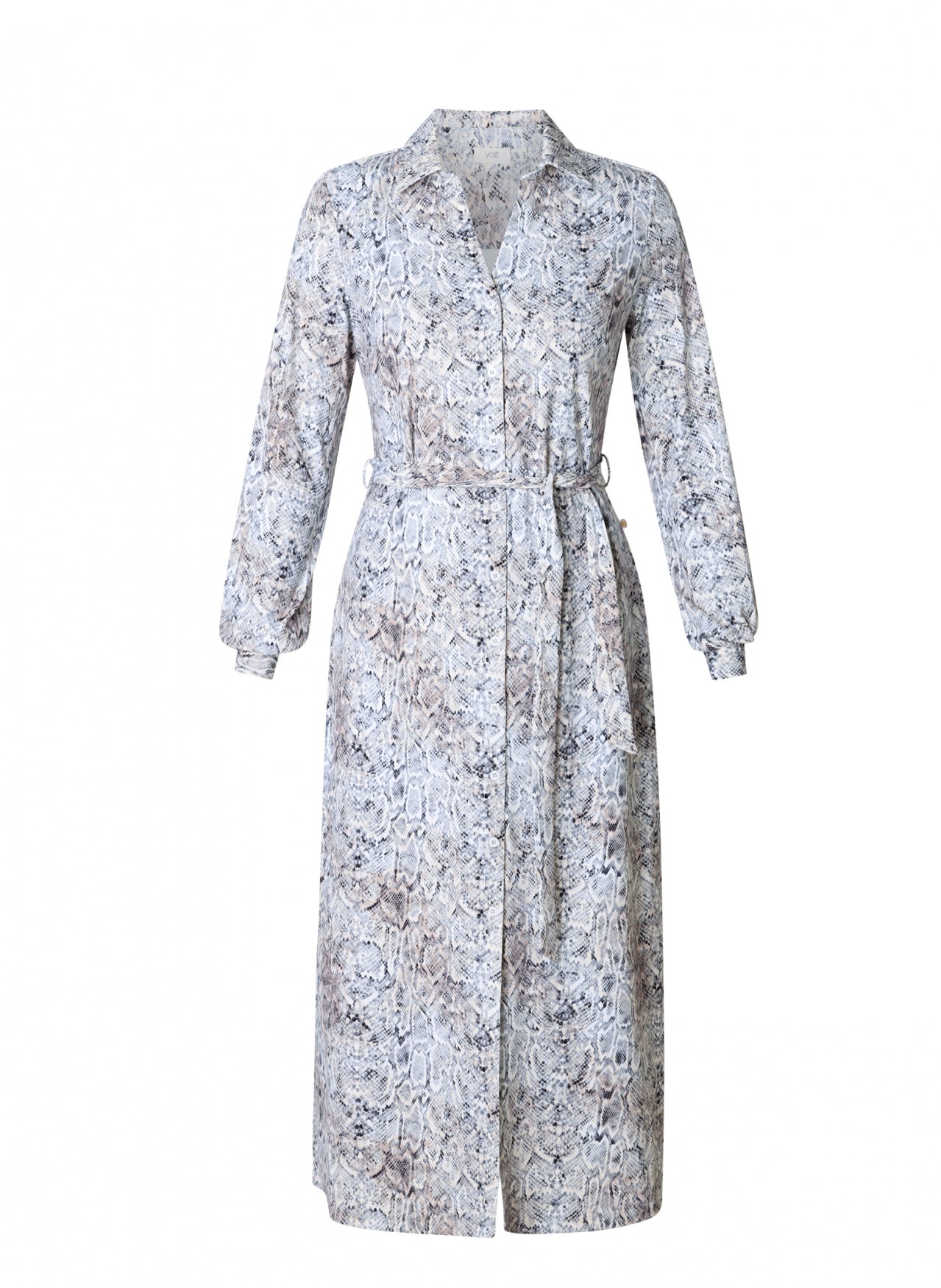 Yest Grey/Black Snake Shirt Dress
