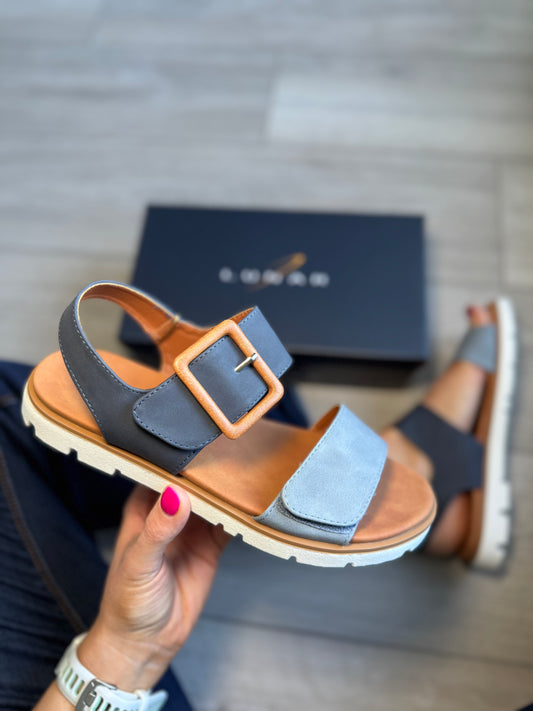 Lunar Gabby Navy/Blue Sandal