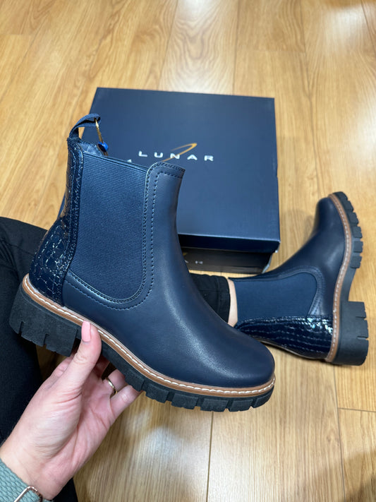 Lunar Poppins Navy Boot