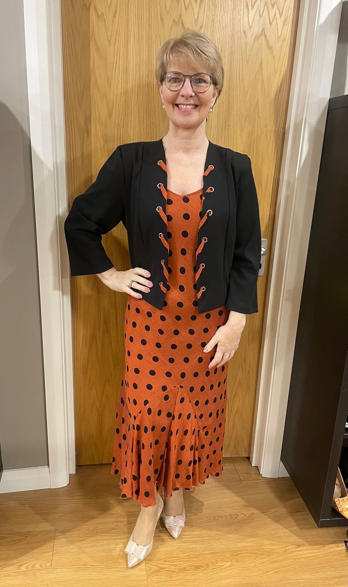 Glitz Rust/Black Spot Two Piece