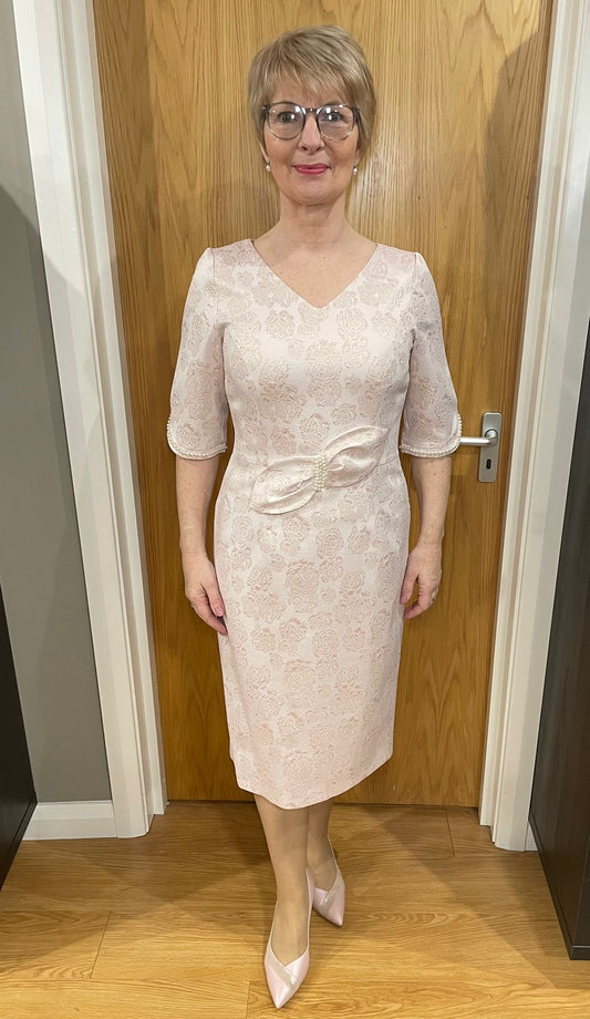 Lizabella Blush Print Dress