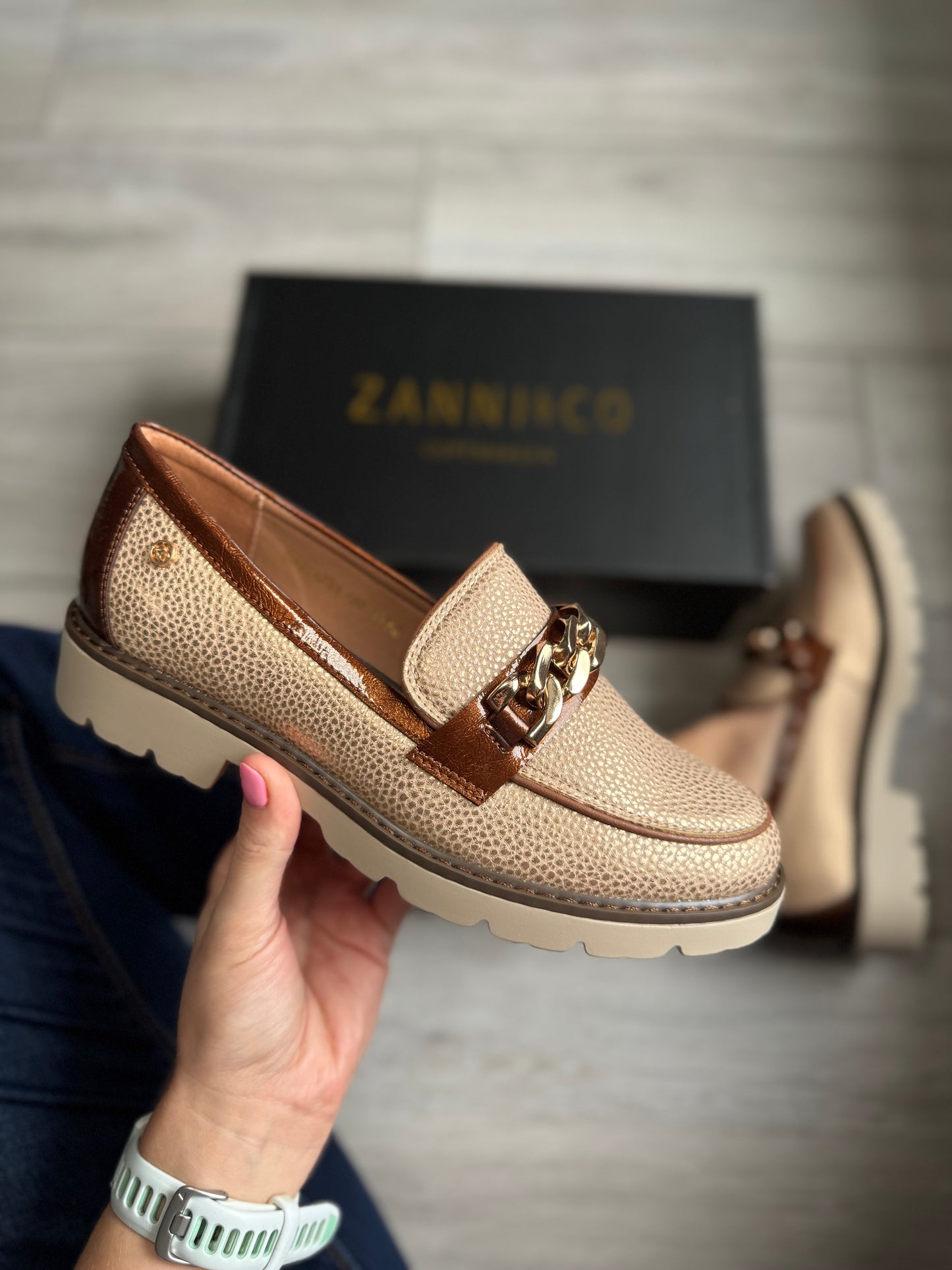 Zanni & Co Daqia Chiffon Topaz Loafer