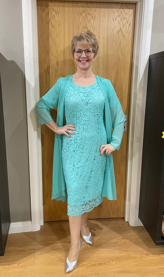 Glitz Mint Lace Two Piece