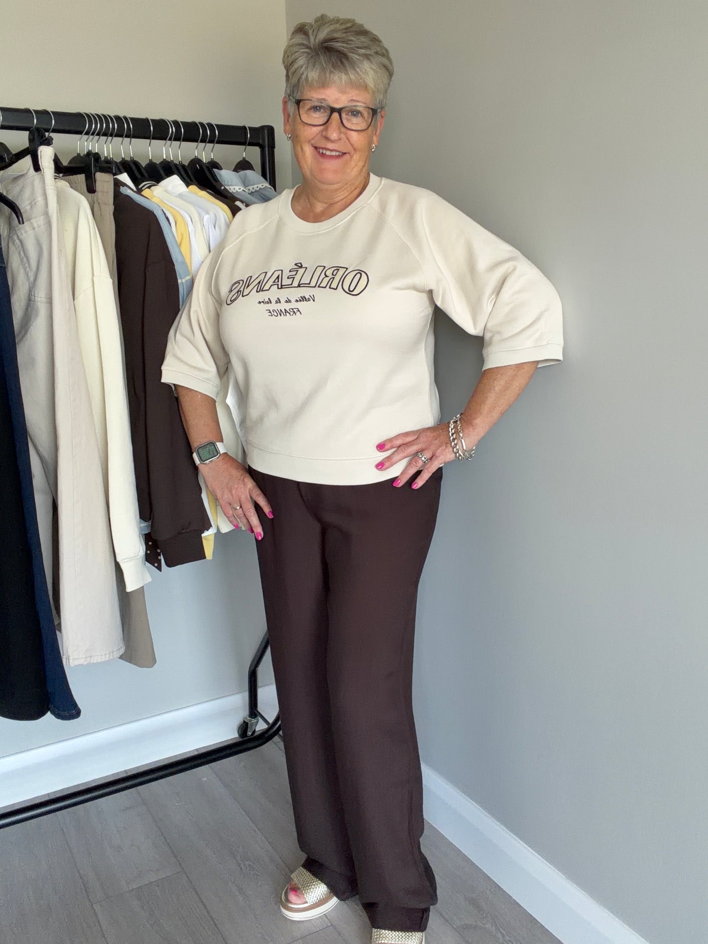 Freequent Mole Brown Pull On Trousers