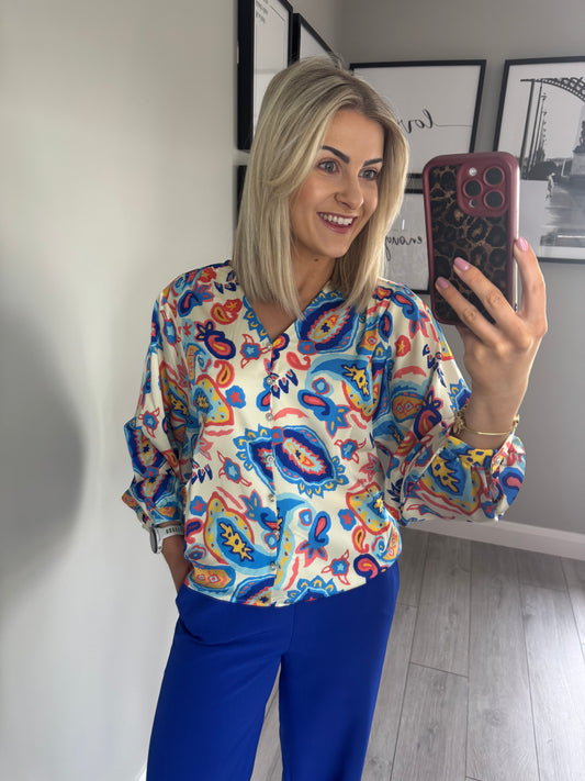 Rant & Rave Ellora Cobalt Top