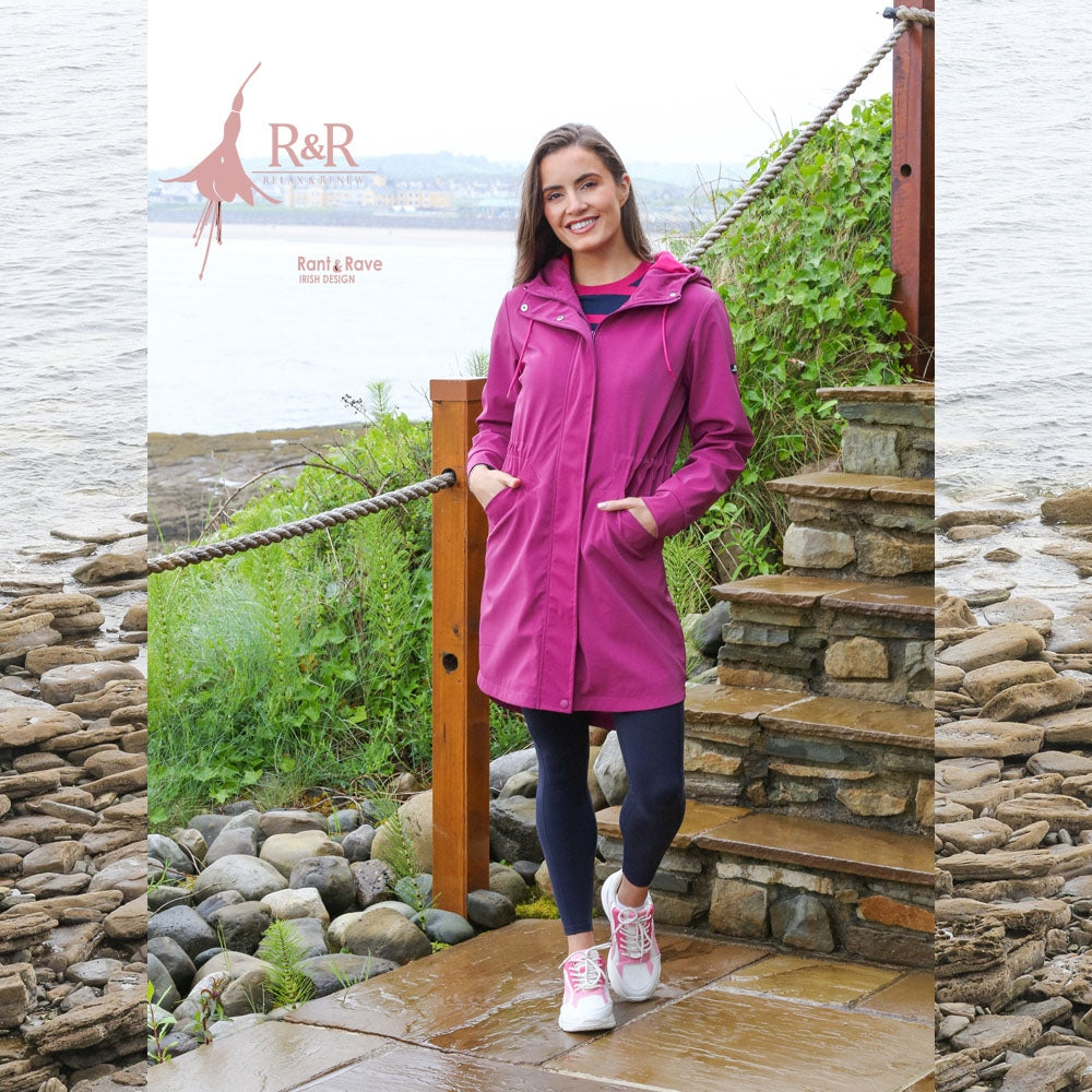 Relax & Renew Aoife Cerise Raincoat